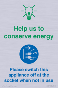 Help us to conserve energy - Unplug the kettle when finished